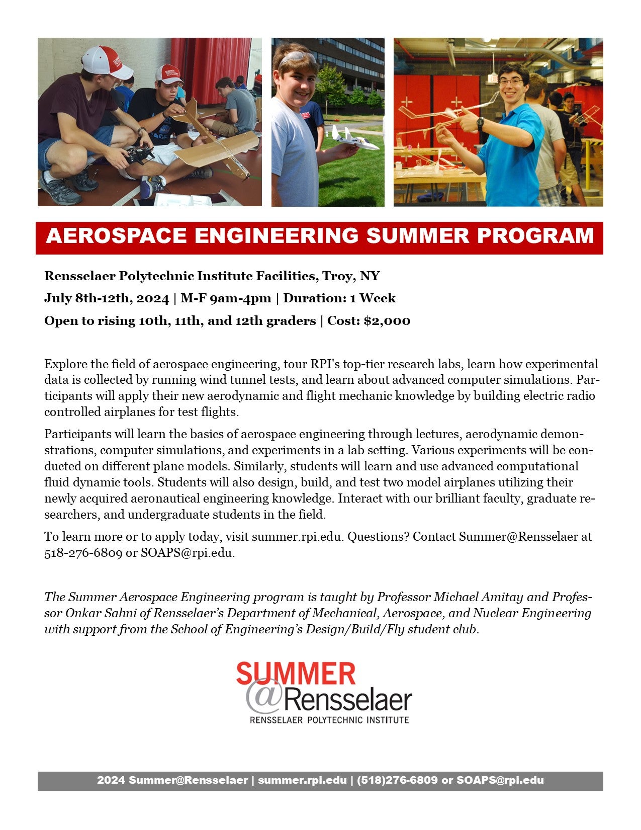 2024 Aerospace Engineering Program Flyer