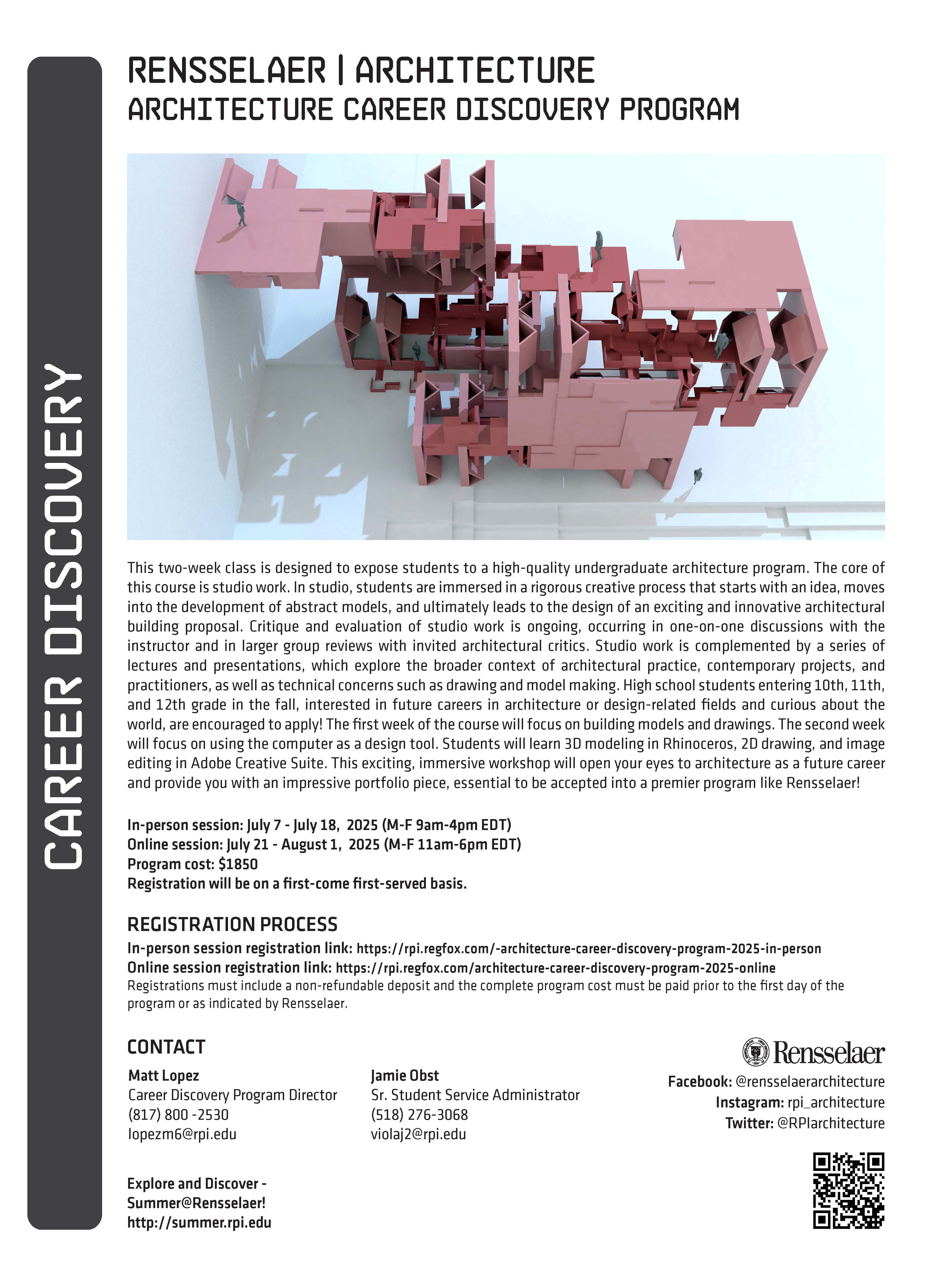 2025 Architecture Career Discovery Program Flyer